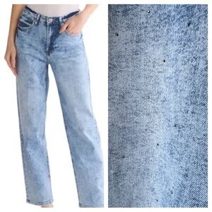 FLYING ANGEL SEQUIN BLUE DENIM JEANS SIZE 15